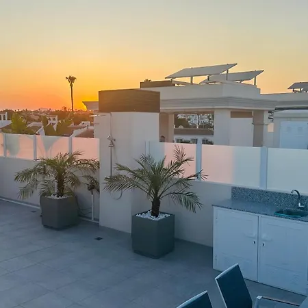 Sunset Adhara Penthouse - Panoramablick - Nahe Der Lagunen - Wlan Apartment *